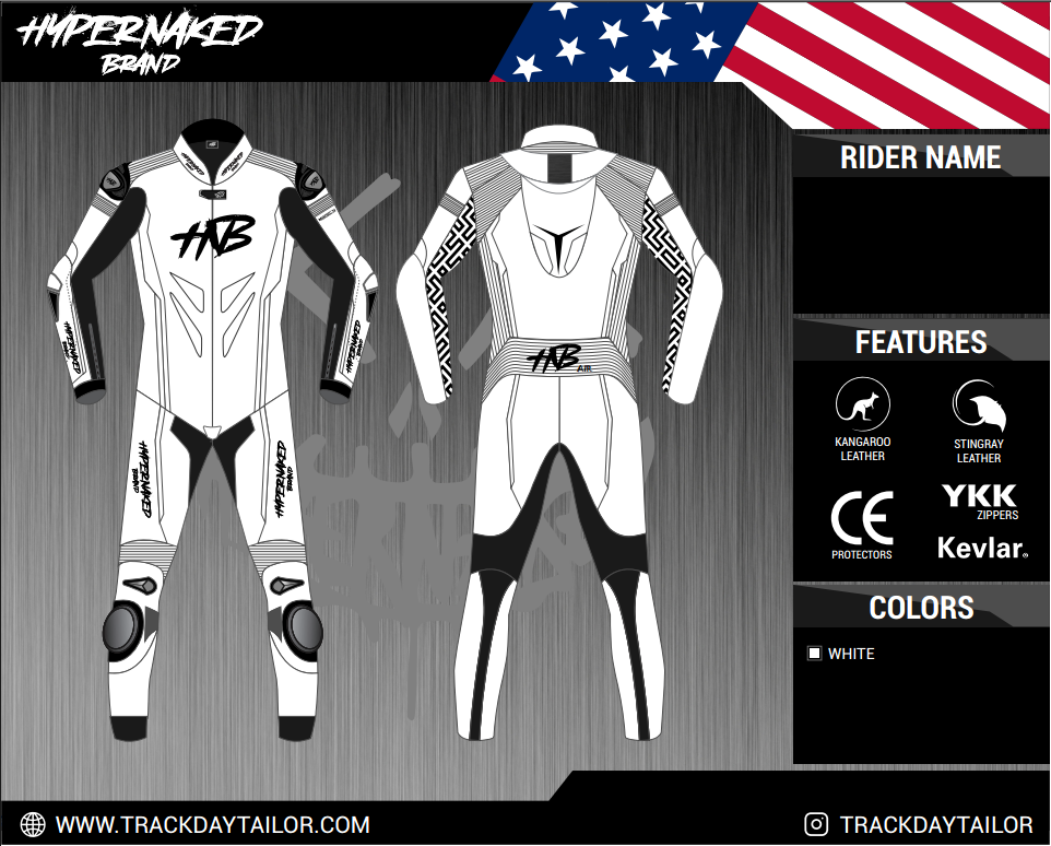 Hypernaked Brand Model H One Piece Motorcycle Suit