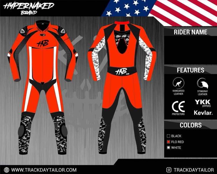 Hypernaked Brand Naked Air One Piece Motorcycle Suit-Custom