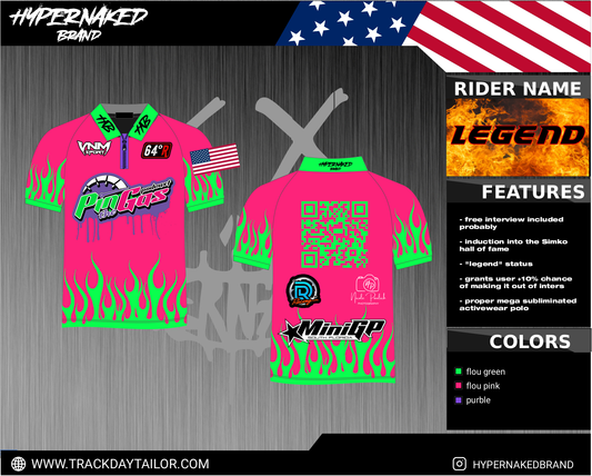 Pin the Gas Podcast x HnB Limited Edition Pit Polo