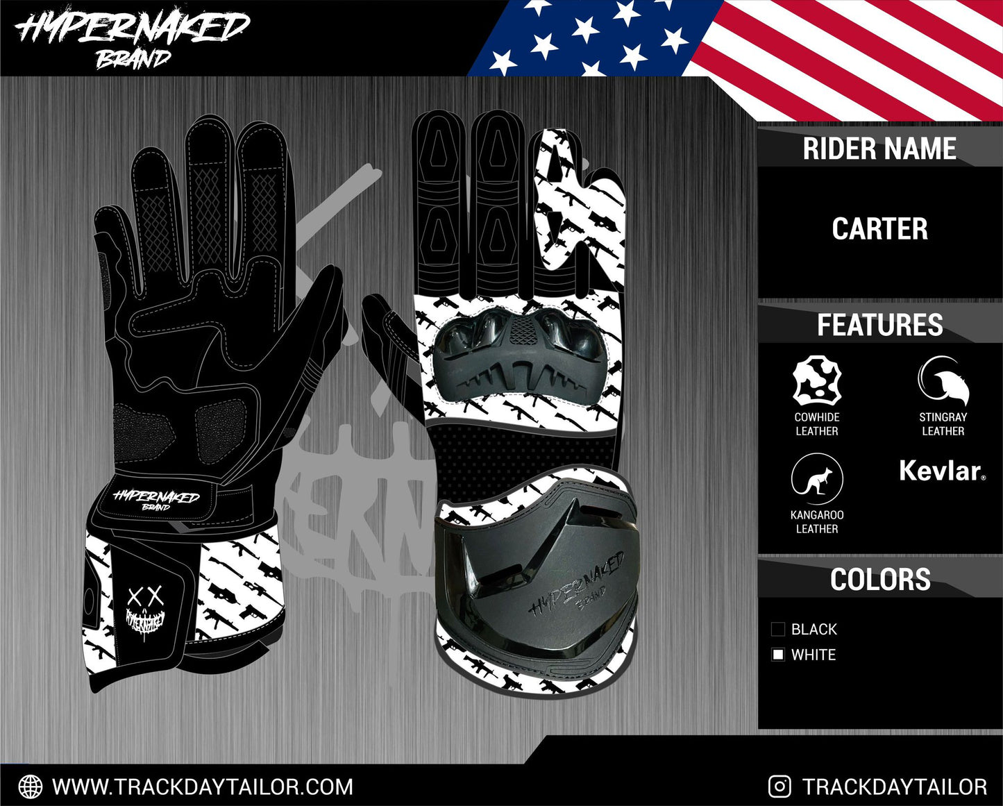 HNB Barnett Race Gauntlet Glove-Custom