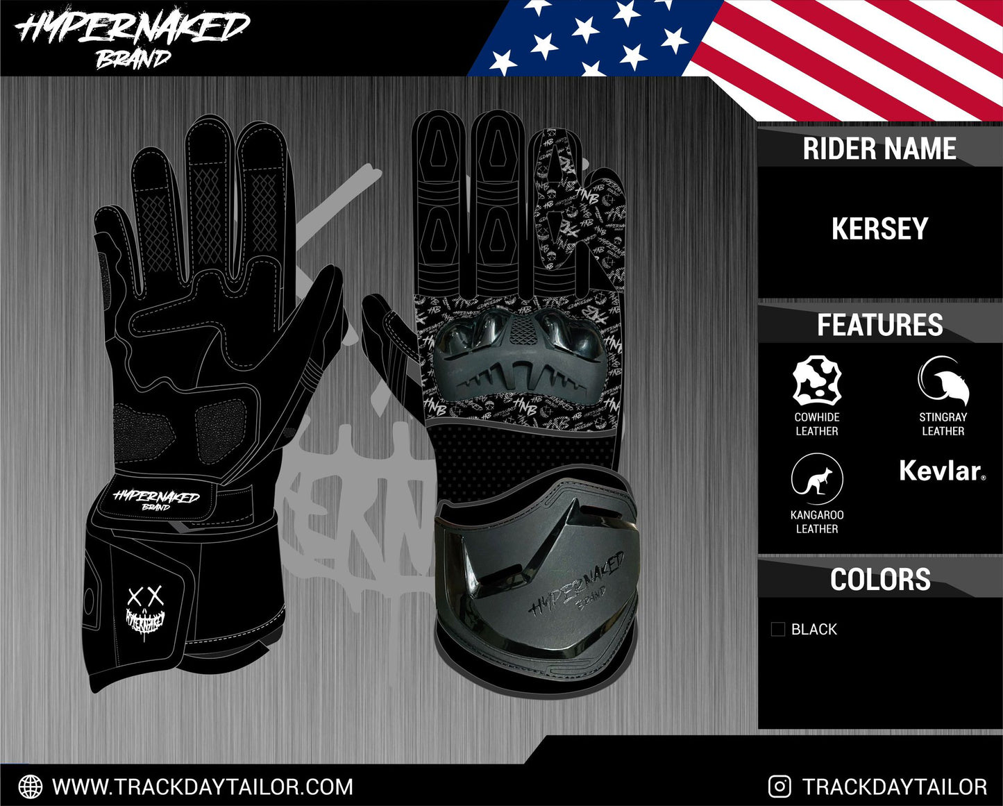 HNB Barnett Race Gauntlet Glove-Custom